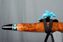 Tasmanian Blackwood Burl Native American Flute, Minor, Mid A-4, #L25B (12)